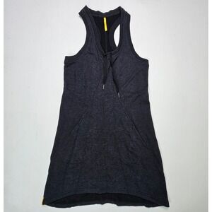 Lolë Dress Womens Casual Olivie Tank Gray Pockets Size M Lole